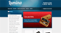 Desktop Screenshot of luminabrindes.com.br