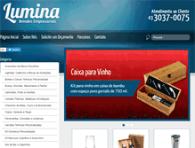 Tablet Screenshot of luminabrindes.com.br